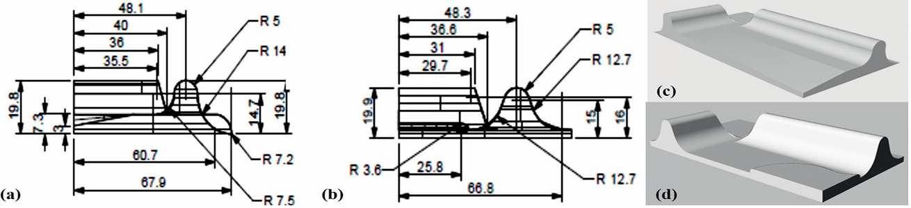 图1 优化后的 Preform 与 Finisher 模具结构