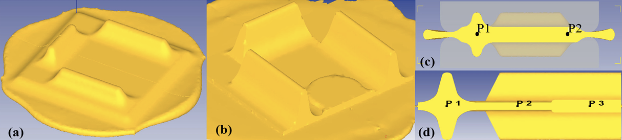 图2 几何形状和点跟踪位置